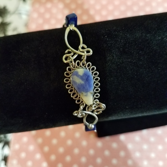 Blue stone bracelet jlp11 - Picture 3 of 6